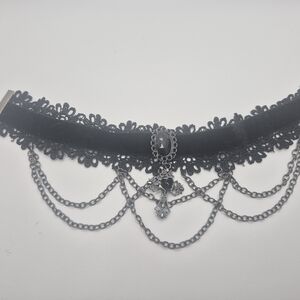 Spirit Halloween Store, Black Lace Choker Necklace